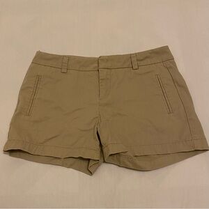Stylus Flat Front Low Rise Chino Beige Shorts Women's Size 4
